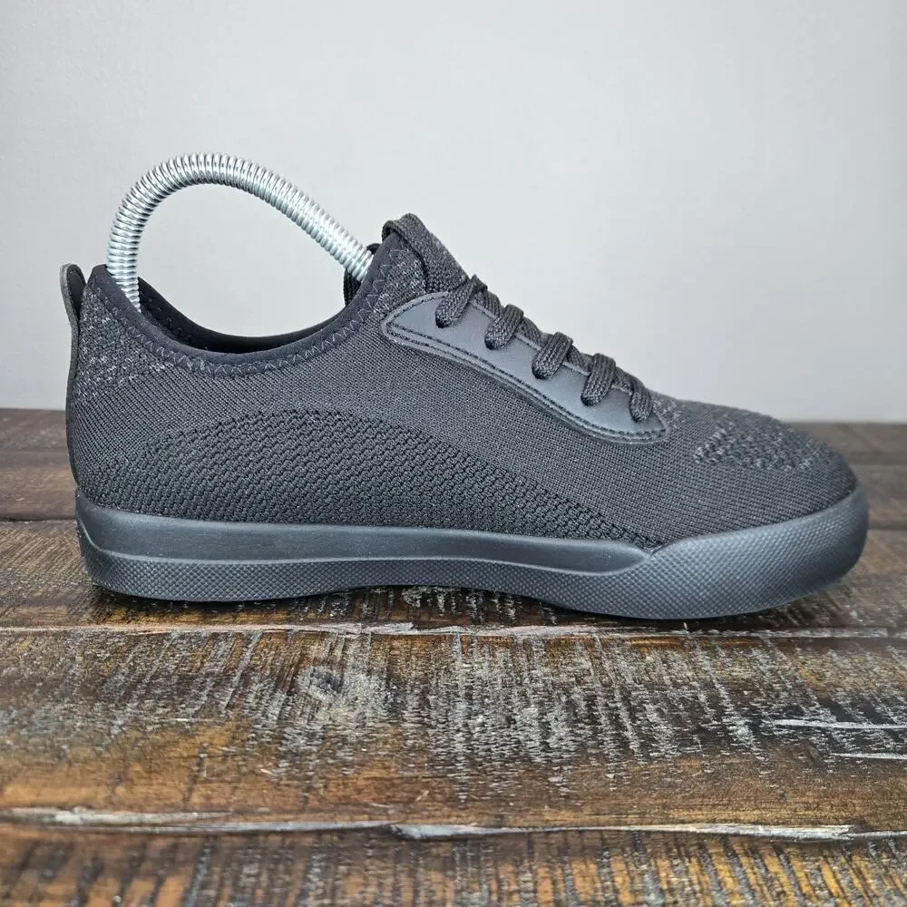 Vessi Weekend 1.5 Sneaker Womens Size 7 Waterproof Shoes Asphalt Black Black